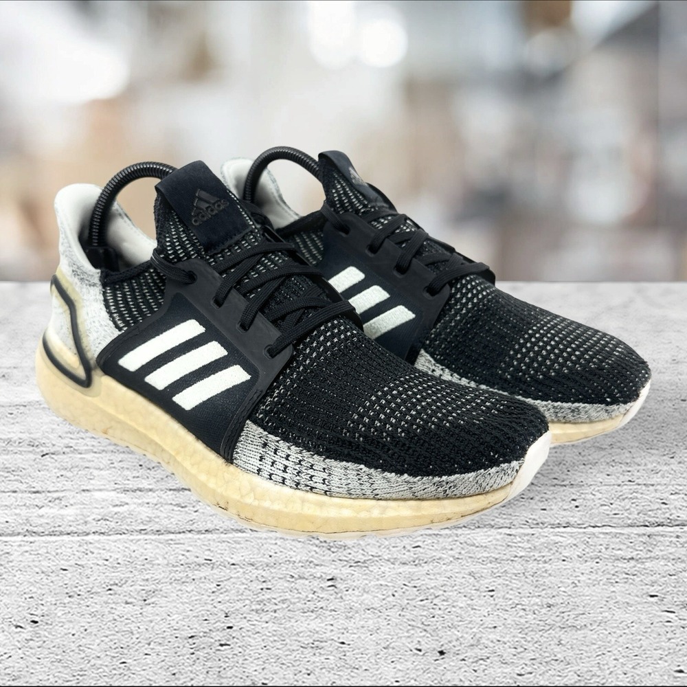 adidas UltraBoost‎ 19 Running Shoe Womens Size 9 Linen Athletic Sneaker G27484